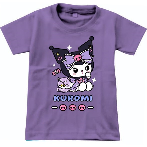 Baju Anak Perempuan Kaos Kuromi Atasan Anak Perempuan Lengan Pendek Ukuran 1 Tahun Sampai 10 tahun