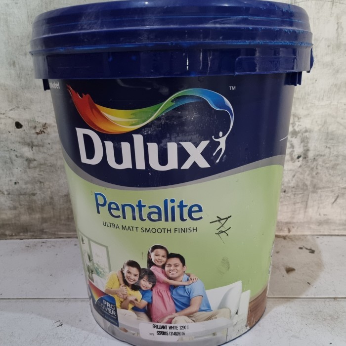 cat tembok dulux pentalite briliant white 25KG