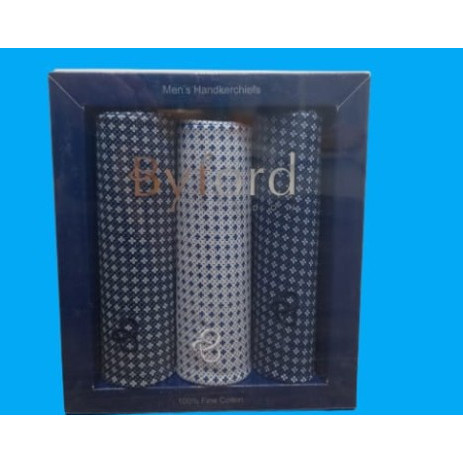 Saputangan Pria Byford Isi 3 Pcs Katun Sapu Tangan Handkerchief