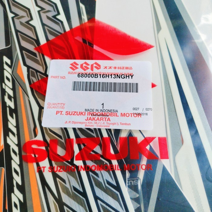 Terlaris Striping Stiker Lish Ful Body Titan Black Hitam Shogun 125 Sp Fl Robot