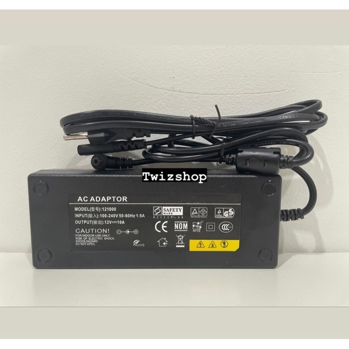 Terbaru Adaptor 12V 10A / Adaptor 12 Volt 10 Ampere termurah