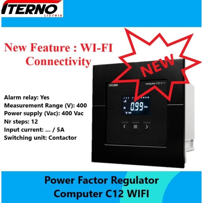 Terlaris Power Factor Regulator Computer Max 12 Step Circutor
