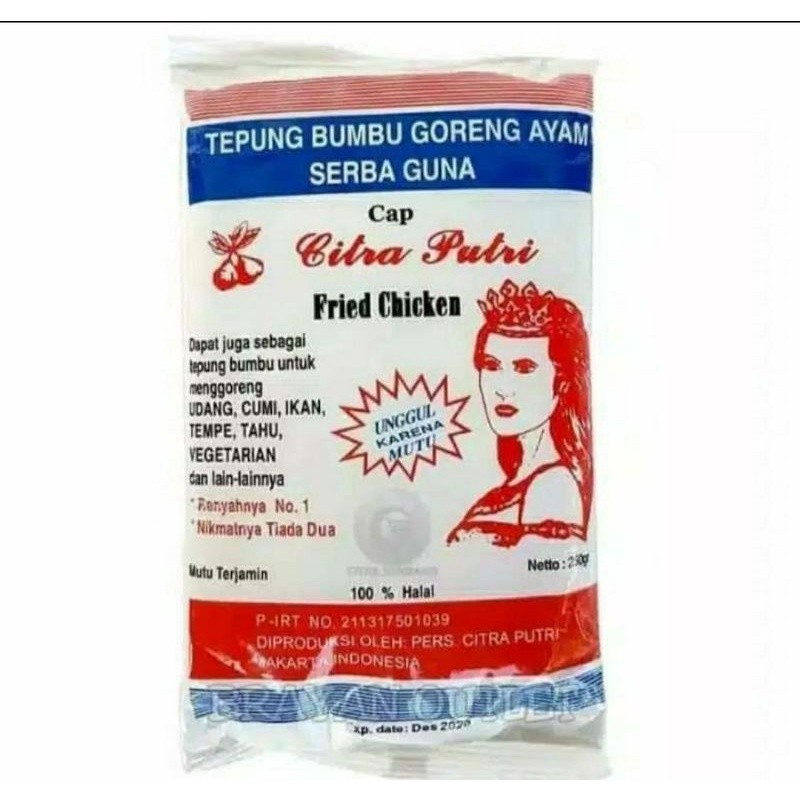 

TEPUNG CITRA PUTRI 250 GRAM