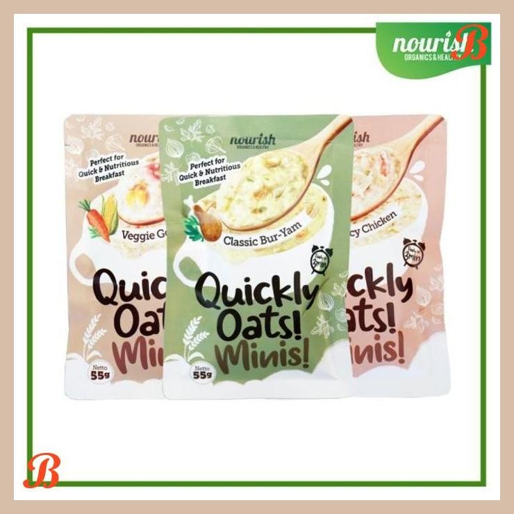 

| NN | QUICKLY OATS! MINIS! INSTANT OATMEAL VEGGIE GOURMET NO MSG 55GR