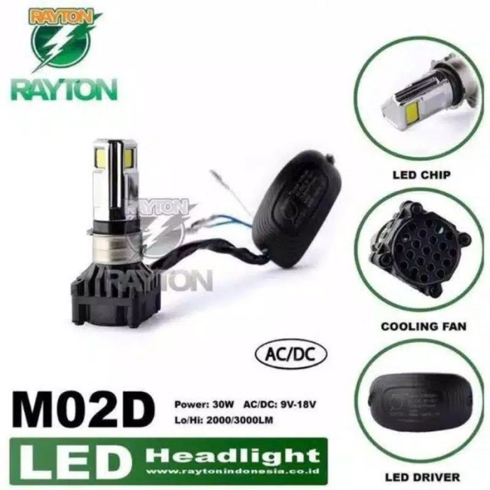 Promo Lampu Led Vario 125 Beat Street Mio M3 Dll Rtd 3 Sisi Putih Garansi