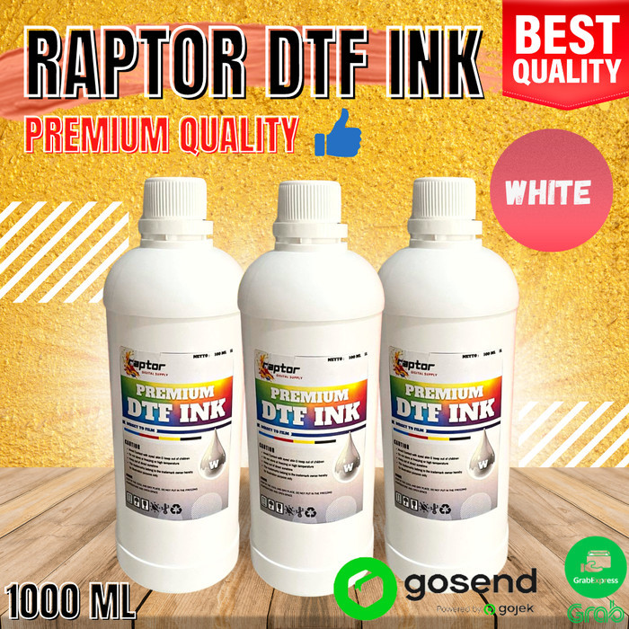 

TINTA DTF WHITE/PUTIH PREMIUM QUALITY 1 LITER SABLON KAOS DTF