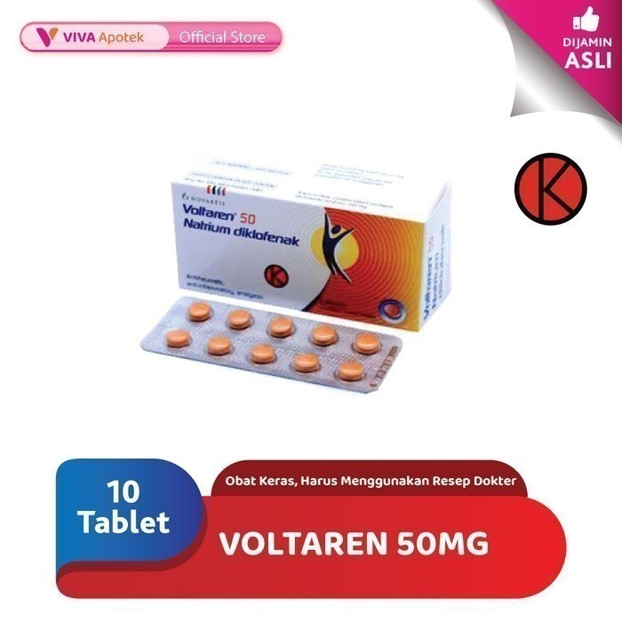 Voltaren 50mg Membantu Mengobati Rematik (10 Tablet)