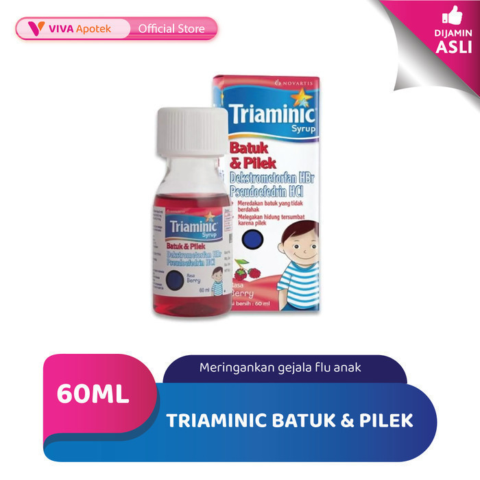Triaminic Sirup Meredakan Batuk & Pilek (60 ml)