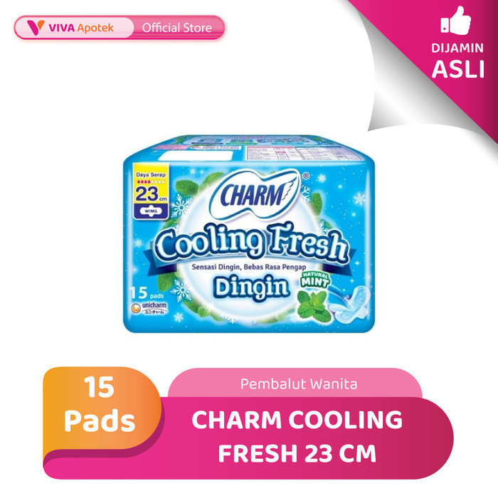 Charm Cooling Fresh Wing 23 cm Pembalut Wanita (15 Pads)