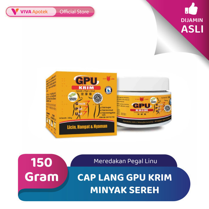 Cap Lang GPU Krim Minyak Sereh (150 gram)