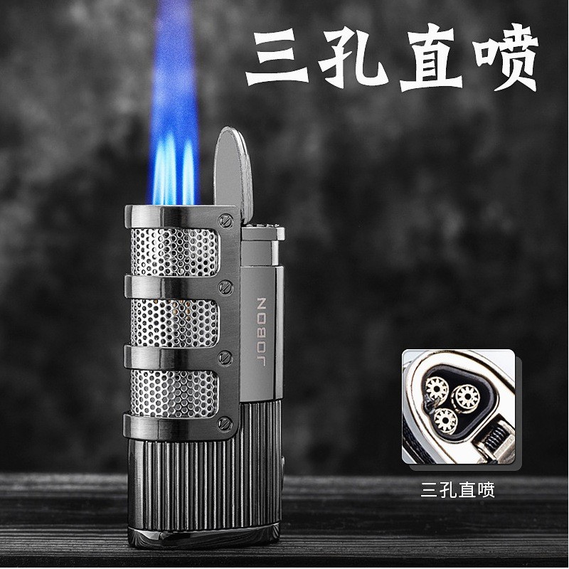 korek api gas jobon 3 jet JOBON MN-7089 jet flame Lighter punch hole original. korek gas anti angin