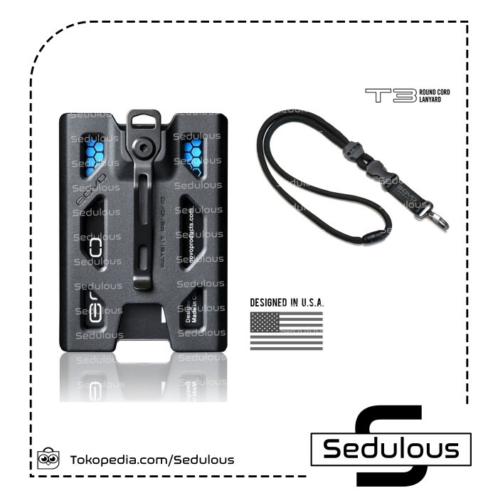 

Bundle GoVo Badge ID Card Holder + T3 Lanyard