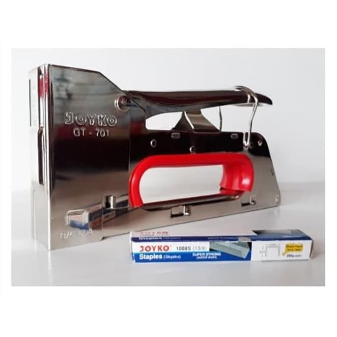 

JOYKO GUN TACKER GT-701 STAPLER TEMBAK GT701 HEAVY DUTY STAINLESS ORIGINAL DAN TERPERCAYA