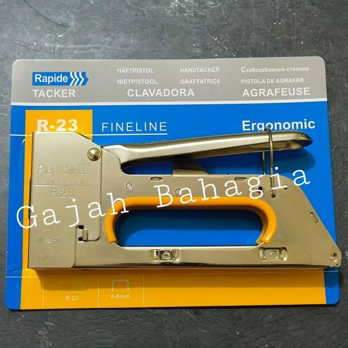 

RAPIDE R23 STAPLES HAND GUN TACKER HEKTER STAPLER TEMBAK MANUAL R 23 ORIGINAL DAN TERPERCAYA