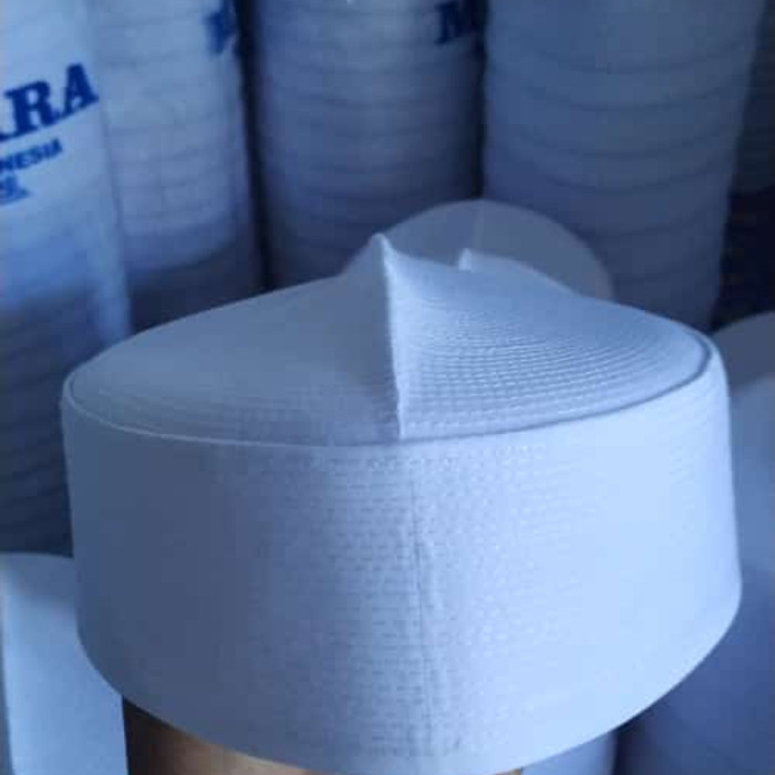 Peci Songkok Kopyah Kopiah Haji Putih Polos Kaku Menara Per Kodi