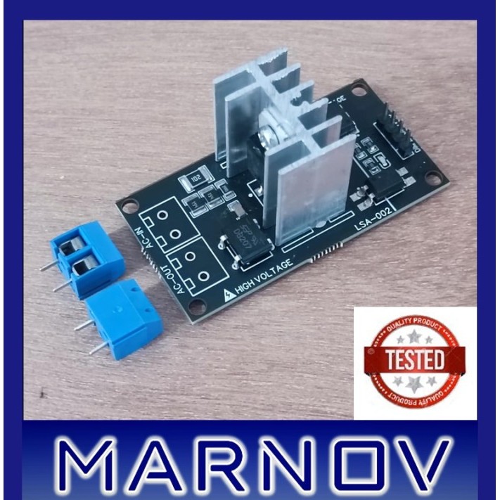 Lsa-002 Ac Light Dimmer Module Modul Triac Arduino 1 Channel 5V 3.3V Ready Stock