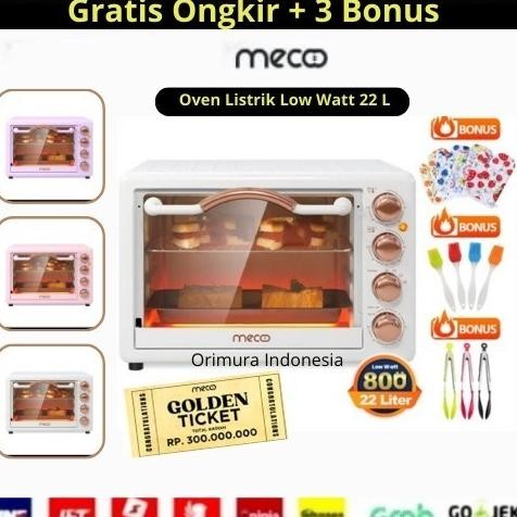 Oven Listrik Mecoo Estetik 22 L - Mecoo Oven Listrik Low Watt 22 L