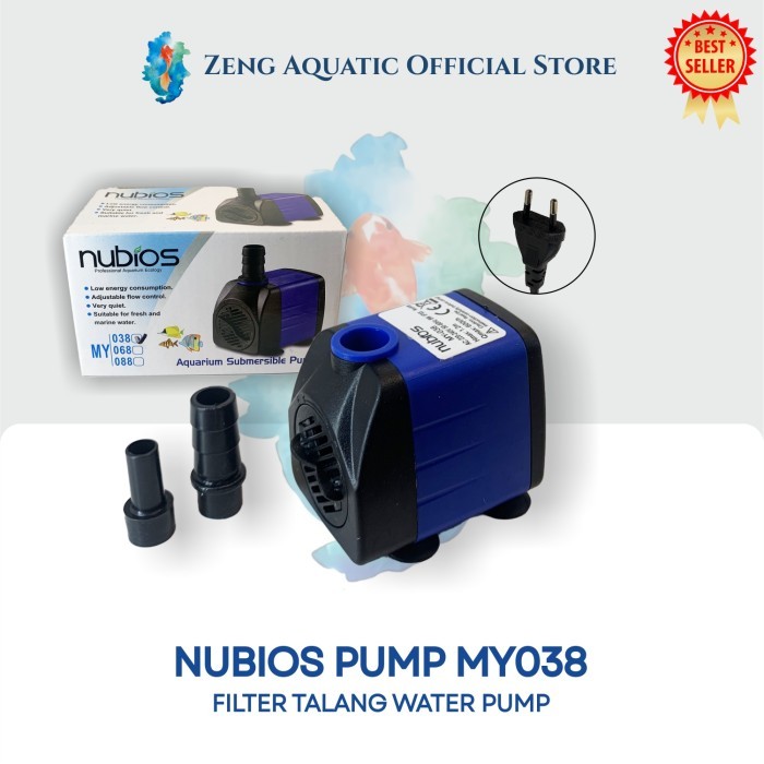 Pompa Air Mini Small Aquarium Pump Nubios My038 8 Watt Termurah