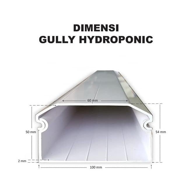 GULLY TRAPESIUM HIDROPONIK GULLY HYDROPONIC NFT TEBAL BERKUALITAS