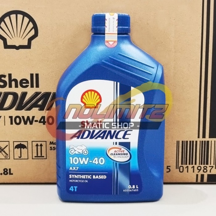 OLI MOTOR SHELL ADVANCE AX7 10W-40 0,8L 4T SUPRA REVO VEGA JUPITER
