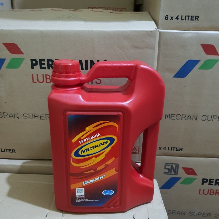 OLI MESIN PERTAMINA MESRAN SUPER SAE 20W-50 OLI MESRAN SUPER 4 LITER