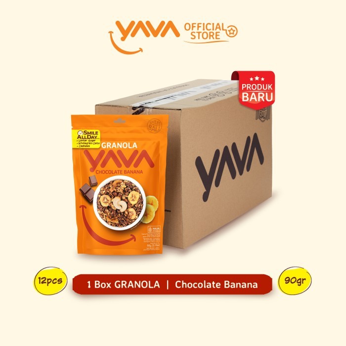 

Yava Carton Pack Granola Chocolate Banana 90G