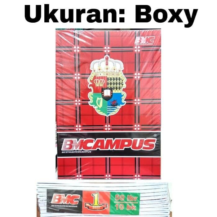 

10 pcs BUKU Tulis BOSS 50 lembar Buku CAMPUS sekolah Buku garis BOXY