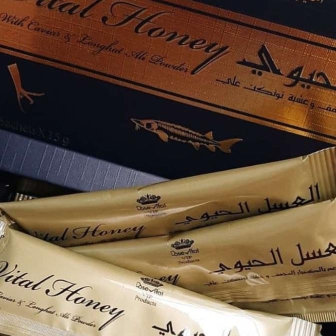 

Madu Vital Honey VIP Original 1 Box 12 Sachet Asli Dari Malaysia