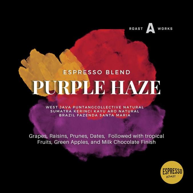 

Purple Haze Espresso Blend - A Roastworks - Biji Kopi