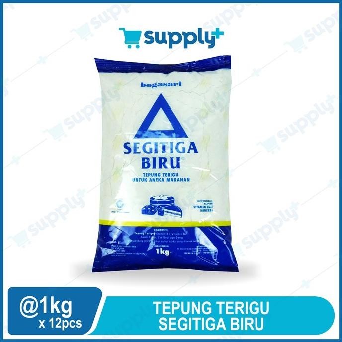 

Tepung Terigu SEGITIGA BIRU 1 Kg Isi 12 pcs Per Karton