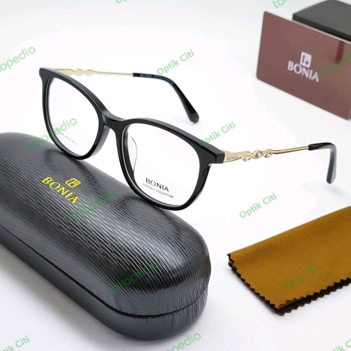 Jual Frame Kacamata Wanita Bulat Bonia Be30018P Titanium Grade Original