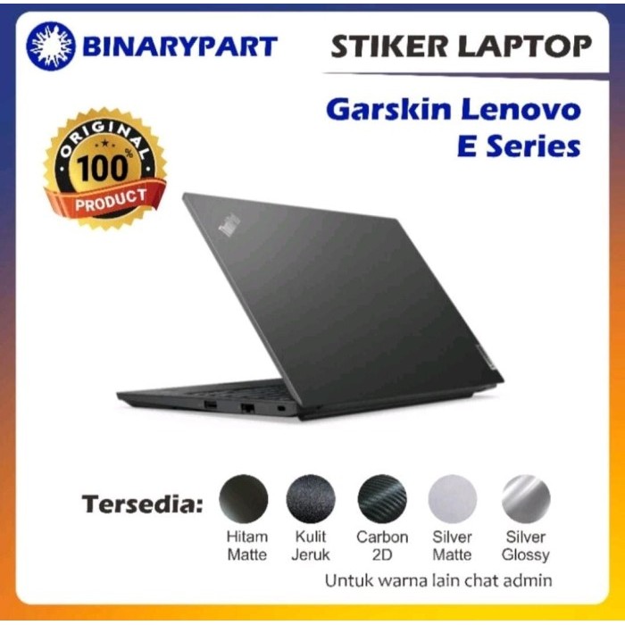 Sale Garskin Laptop Lenovo Thinkpad E Series Stiker Laptop Lenovo Thinkpad E Series