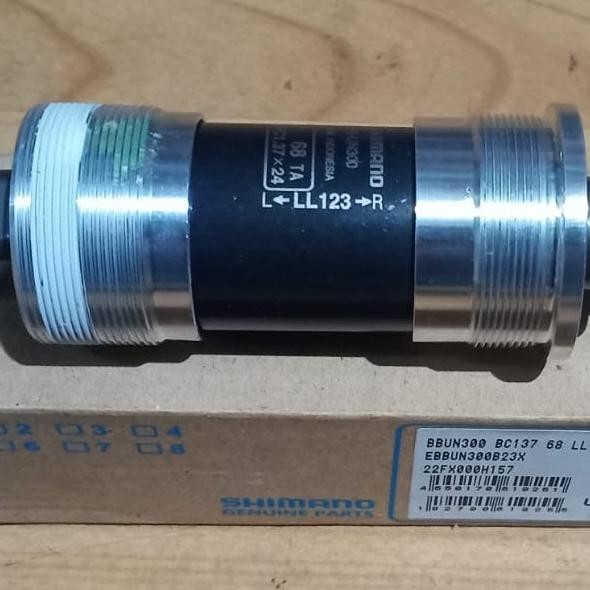 Bb Bottom Bracket Shimano Un300 123 Sepeda Mtb Balap 123Mm  Ready