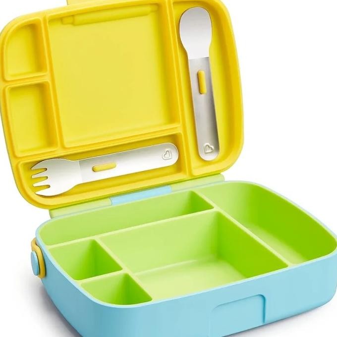 MUNCHKIN BENTO BOX TODDLER LUNCH BOX, GREEN 2010T