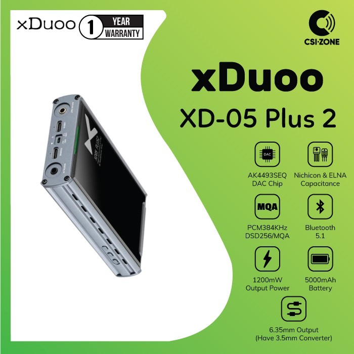 xDuoo XD-05 Plus 2 / XD 05 Plus2 Portable DAC Headphone Amplifier
