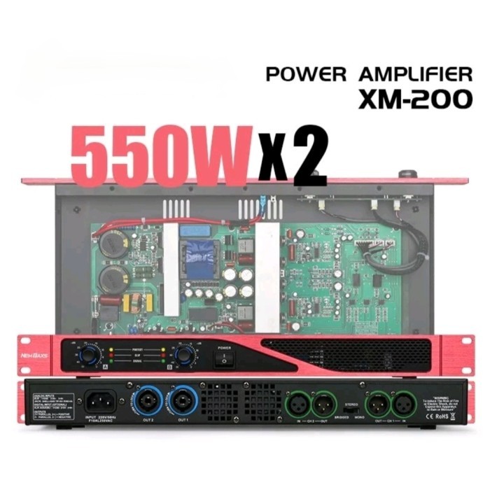 JBL XM 200 Profesional Power Amplifier 550Wx2 Class D Ultra