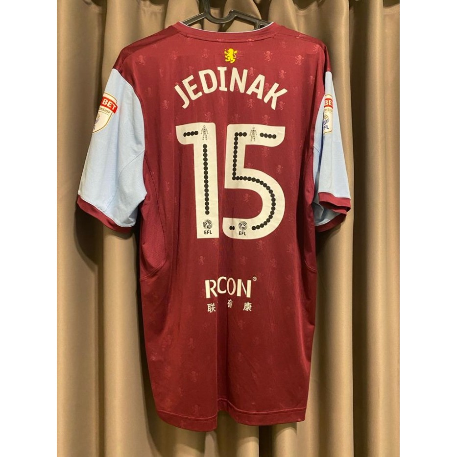 JERSEY ORIGINAL ASTON VILLA HOME SHIRT 2017-2018 CHAMPIONSHIP VERSION