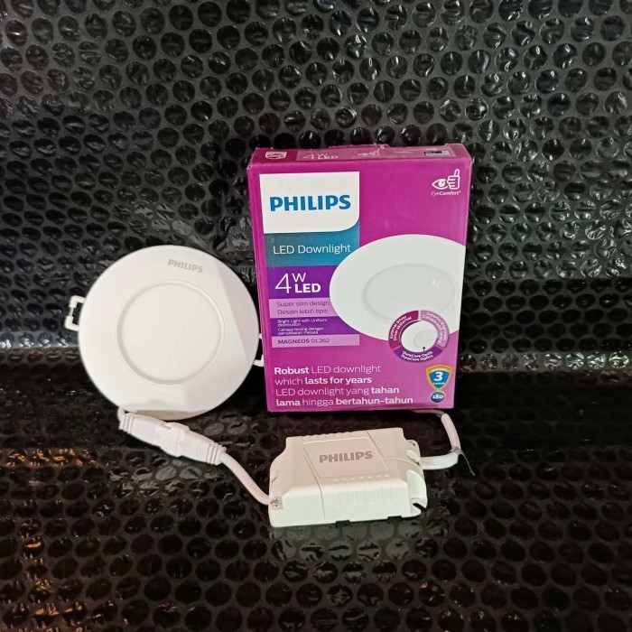 LAMPU DOWNLIGHT PHILIPS LED SLIM DL262 4W 6W 9W 12W SUPER TIPIS