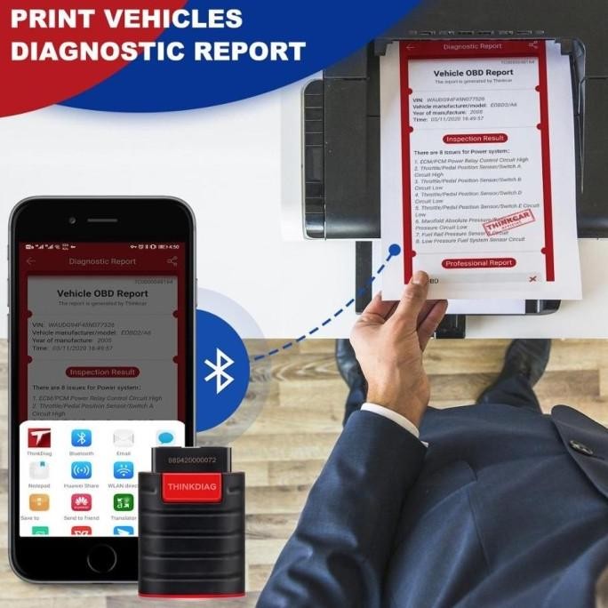 Thinkdiag Pro Obd2 Scanner Mobil Full Software Untuk Semua Merk Mobil