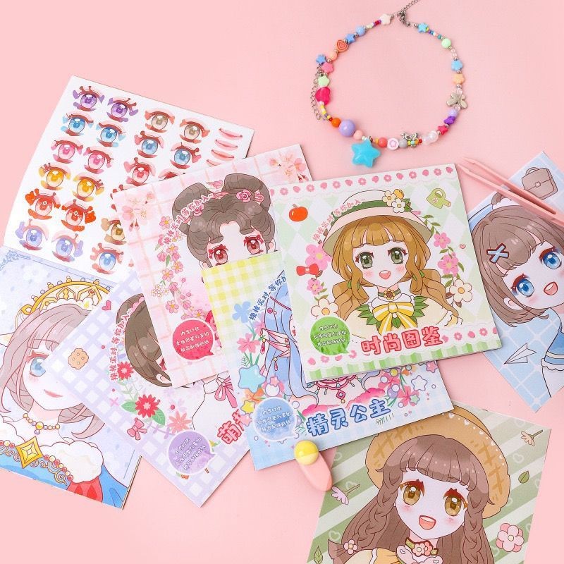 

MURAH BUKU STIKER DIY FACE STICKER BOOK EDUKASI ANAK KREATIF MAINAN STICKER GANTI MUKA EKSPRESI