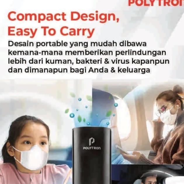 Air Purifier Polytron Airee Pcp01 Portable Hepa13 Filter Udara