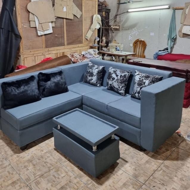 Sofa L Putus Nimalis Kain Canvas