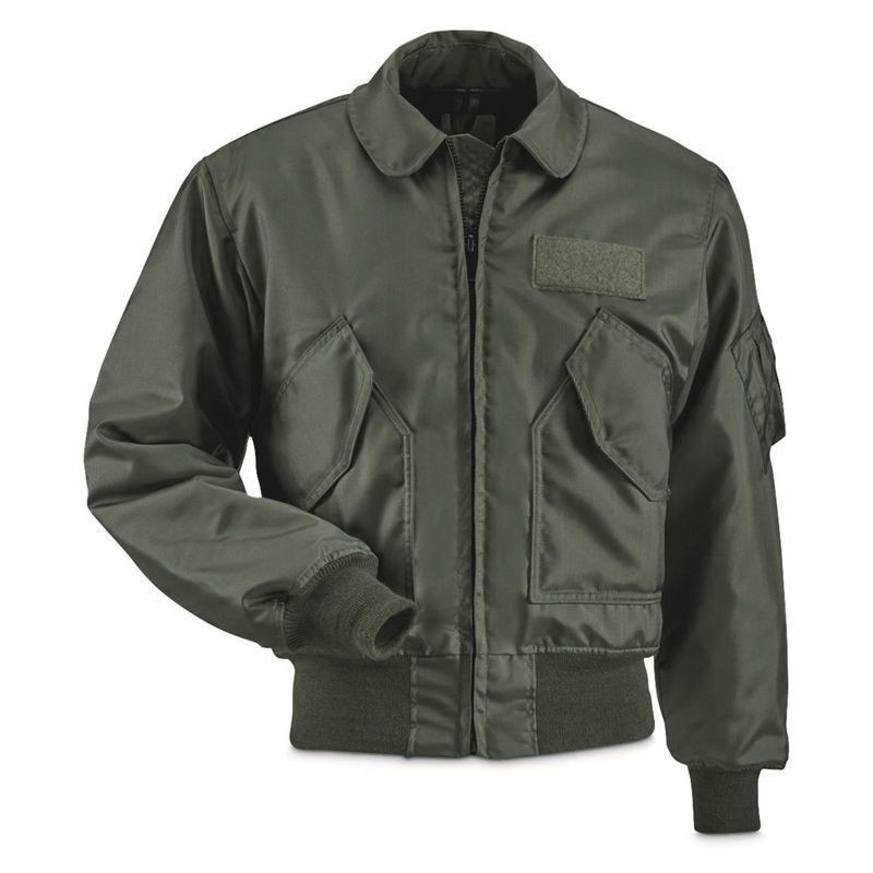 Jaket Musim Semi Musim Gugur Pria Seragam Bisbol Jaket Bomber Trendi Kasual Angkatan Udara Retro Tip