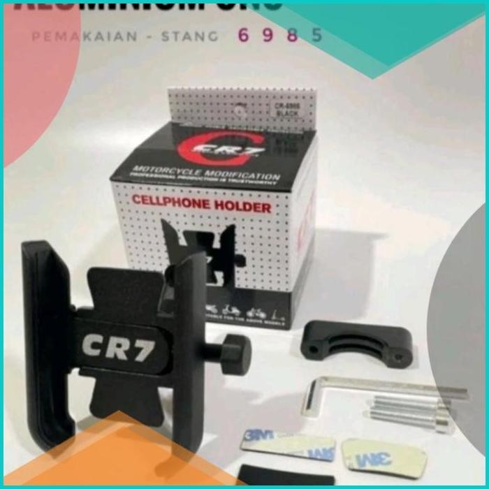 Holder cr7 Hp spion Besi Penahan Ponsel Phone Holder cr7 HP Motor 140