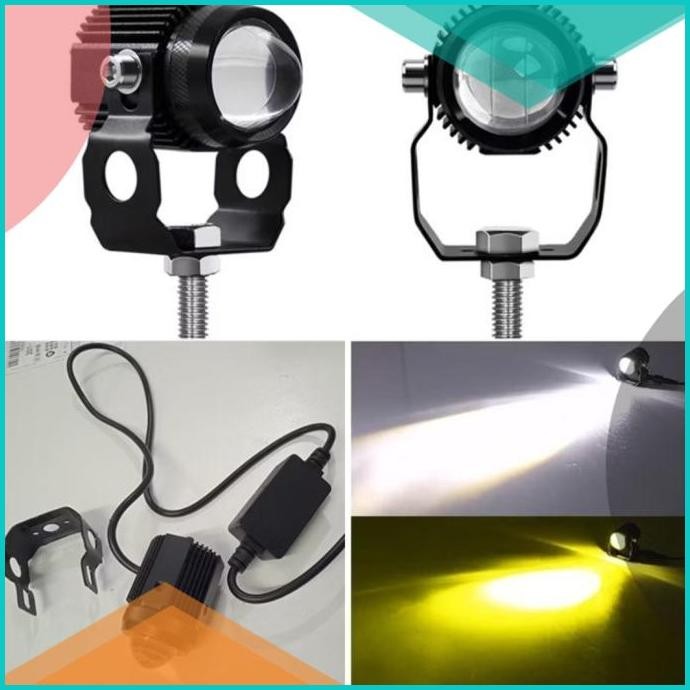 Lampu Tembak Sorot Laser Gun LED D2 Mobil Motor Sorot Lasergun 30Watt