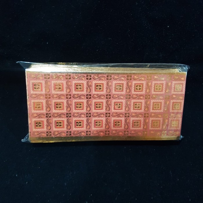 

populer] Envelopes For Money/Gift/Kherchi/Shagan/Angpao - Cream Maroon Check Design - Pack of 10 Pcs