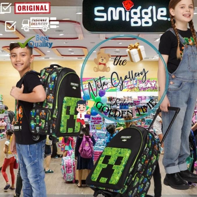Ori 100 % Tas Smiggle Koper Anak Sekolah Unisex Anak Perempuan dan Laki - Laki / Peralatan Sekolah Y