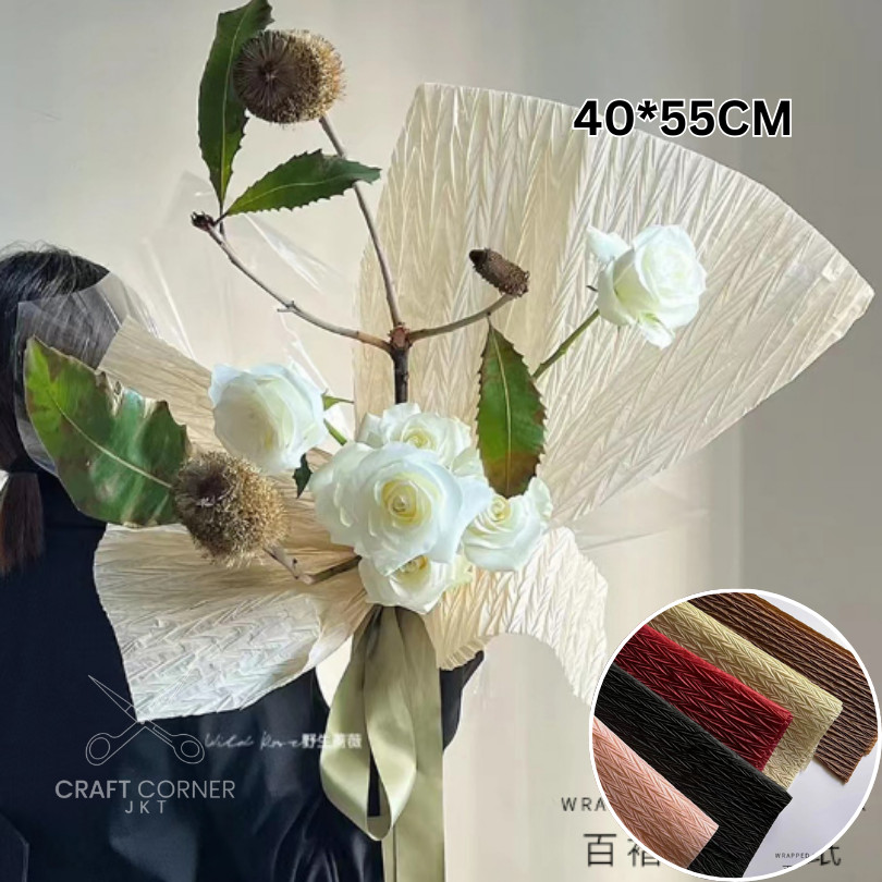 

[PACK] Kertas V Pleat 40*55cm / Cello Florist Buket Bunga / Bungkus Kertas Kado