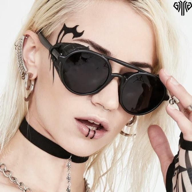 Kacamata Hitam Pria Steampunk Motor Classic Sunglasses KKCMC [terbaik]