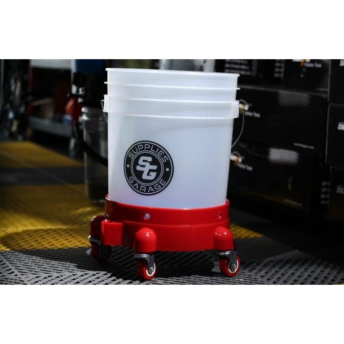 5 Wheel Bucket Dolly With Locking Caster  Ready